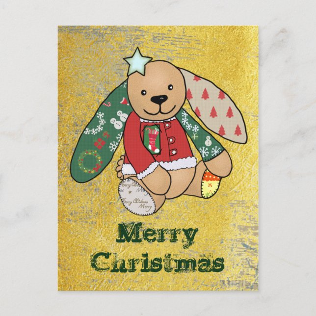 Postal Vintage de Weihnachtshase (Anverso)