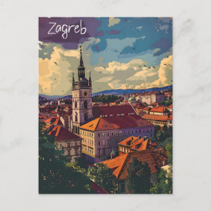 Postal Vintage de Zagreb