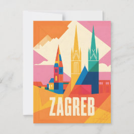 Postal Vintage de Zagreb