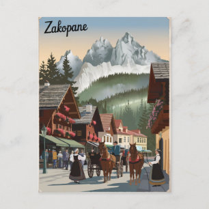 Postal Vintage de Zakopane Polonia