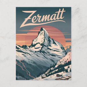 Postal Vintage de Zermatt