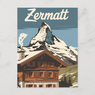 Postal Vintage de Zermatt