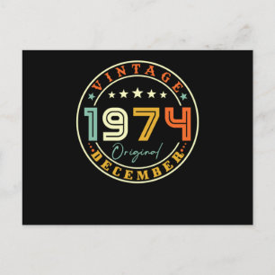 Postal Vintage December 1974