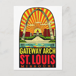 Postal vintage del Arco de la Puerta de St Louis