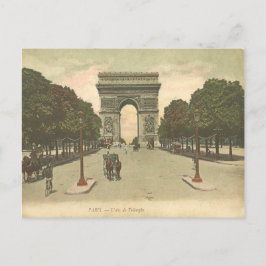 Postal vintage del Arco del Triunfo de l'Étoile.