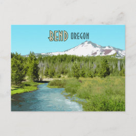 Postal Vintage del bosque del río Bend Oregon
