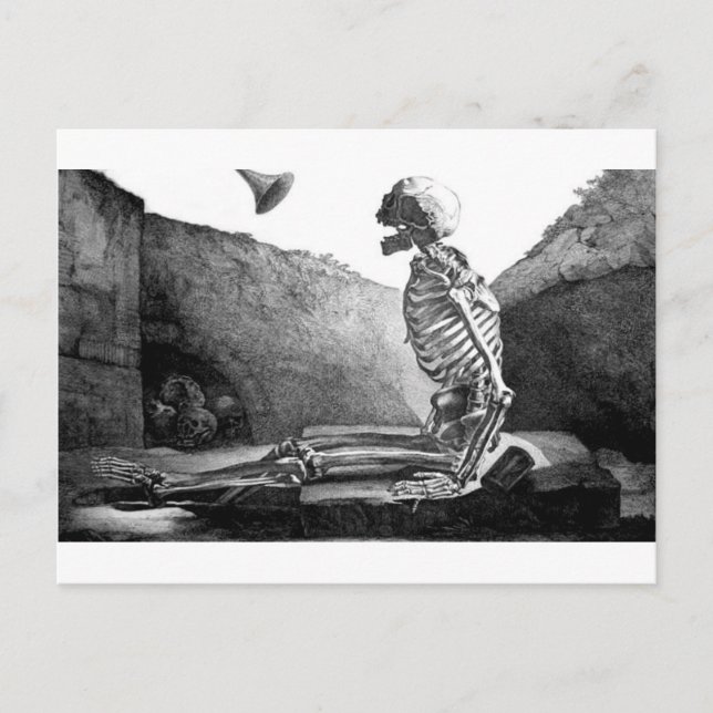 Postal vintage del Día del Juicio Final (Anverso)