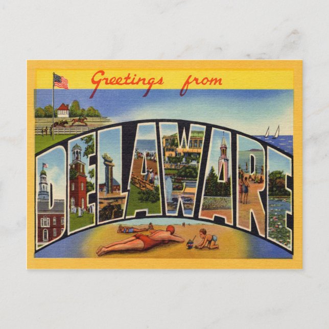 Postal Vintage Delaware (Anverso)