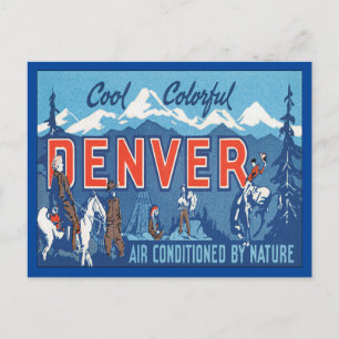 Postal Vintage Denver Colorado