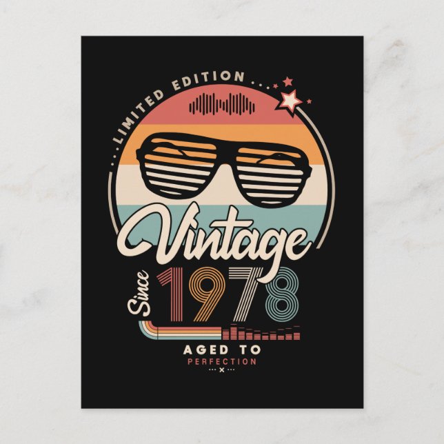 Postal Vintage desde 1978 (Anverso)