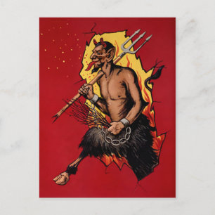 Postal Vintage Devil Krampus