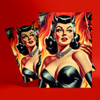 Vintage Devilish Pin-up