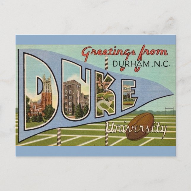 Postal Vintage Duke U (Anverso)