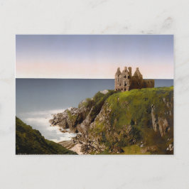 Postal Vintage Dunskey Castle Scotland