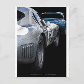 Postal Vintage E Tipo Jaguars