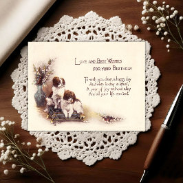 Postal Vintage Early 1900's Birthday Greeting Postcard