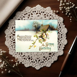 Postal Vintage Early 1900's Birthday Greeting Postcard