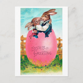 Postal Vintage Easter Bunny Aovers