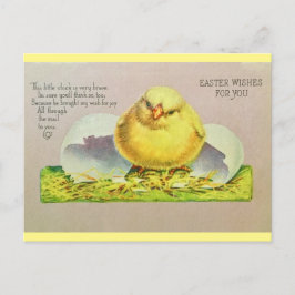 Postal Vintage Easter Wiers Cute Chick