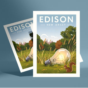 Postal Vintage Edison New Jersey