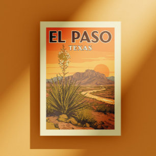 Postal Vintage El Paso Texas