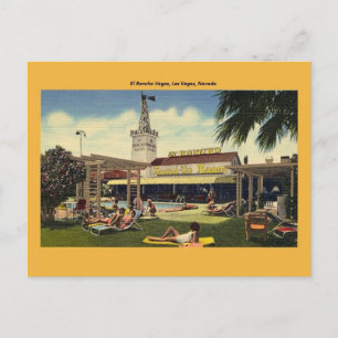 Postal Vintage El Rancho Vegas Postcard