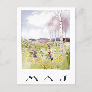 Postal Vintage Elsa Beskow May Postcard