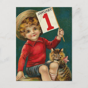 Postal Vintage Enero 1
