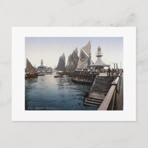 Postal Vintage    EnglandLowestoft Pier Head 1890