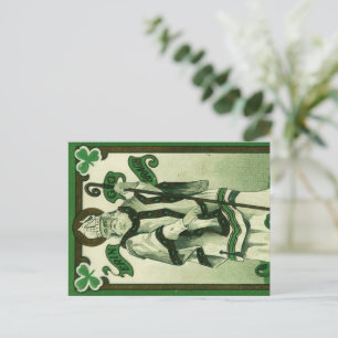 Postal Vintage - Erin Go Bragh - Felicitaciones de San Pa