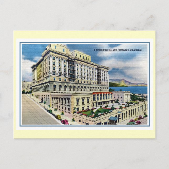 Postal Vintage Fairmont Hotel San Francisco CA (Anverso)