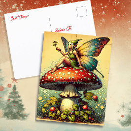 Postal Vintage Fairy | Manteniéndose en contacto