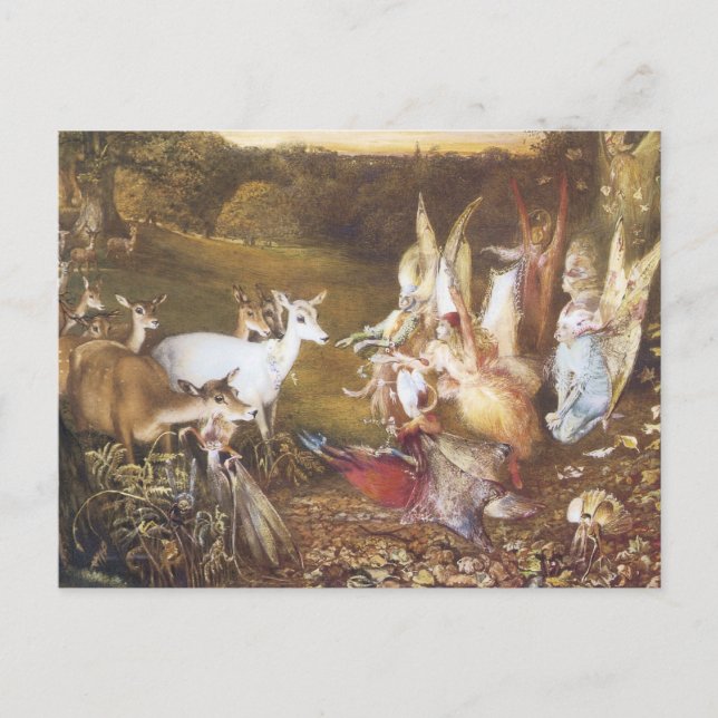 Postal Vintage Fairy The Enchanted Forest (Anverso)