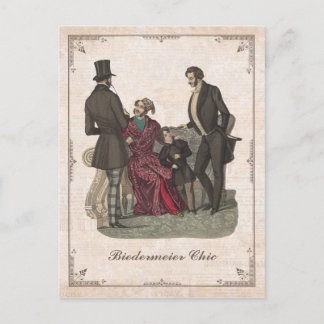 Postal Vintage Fashion Biedermeier Gentlemen Personalizad