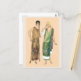 Postal Vintage flapper
