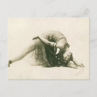Postal Vintage Flapper Dancer La Sylphe Backbend
