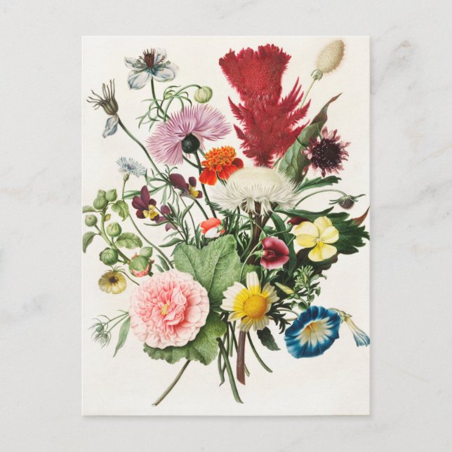 Postal Vintage Floral (Anverso)