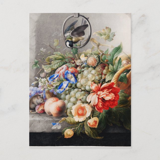 Postal Vintage Floral (Anverso)