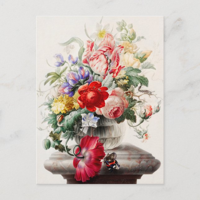 Postal Vintage Floral (Anverso)