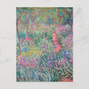 Postal Vintage Floral Claude Monet Garden en Giverny