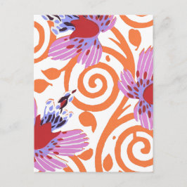 Postal Vintage floral  pattern, E. A. Seguy Art Nouveau 