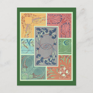 Postal Vintage Floral Seven