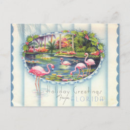 Postal Vintage Florida Christmas Greetings