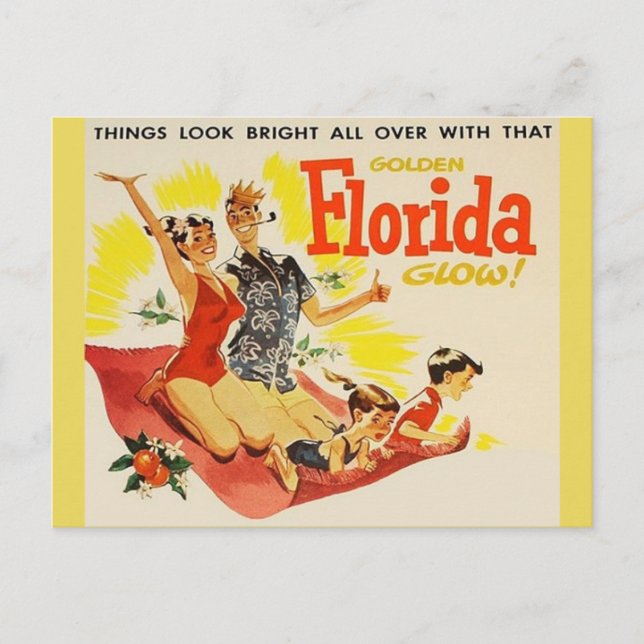 Postal Vintage Florida Post Card (Anverso)