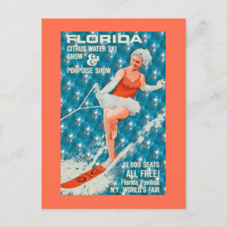 Postal Vintage Florida Water Skiing World Fair