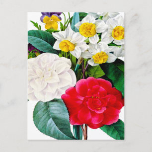 Postal Vintage Flowers