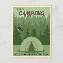 postal vintage Forest camping