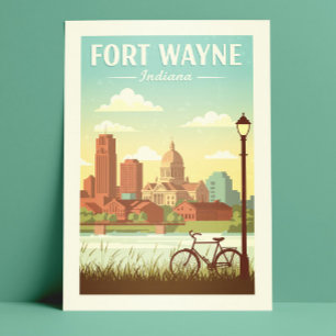 Postal Vintage Fort Wayne Indiana