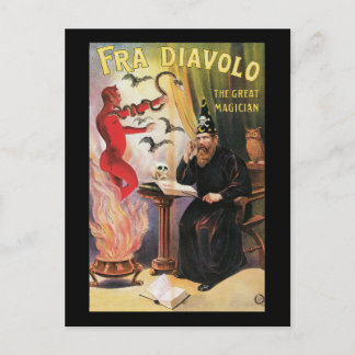 Postal Vintage Fra Diavolo El Gran Poster Mago