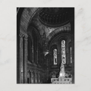 Postal Vintage France Paris sacre Coeur virgin capilla